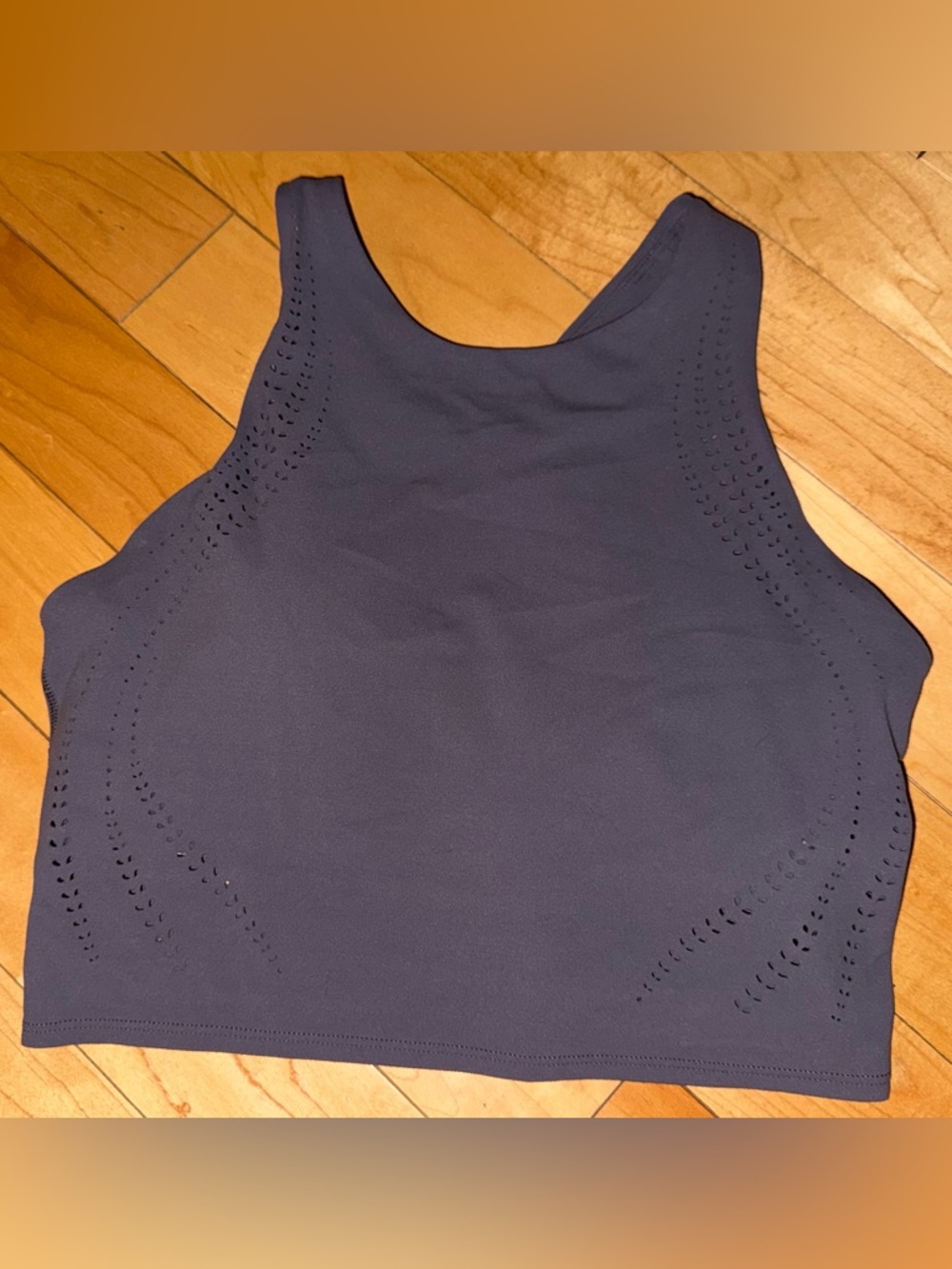 Athleta Purple Perforated Crop Tank